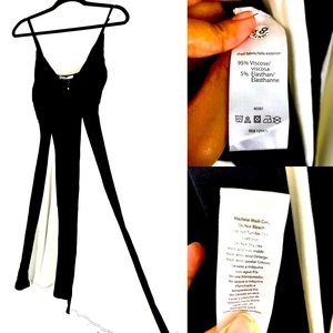 VENUS Black/White Twirl Dress